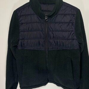 Zyia Active Targhee Black Fleece Full Zip Jacket